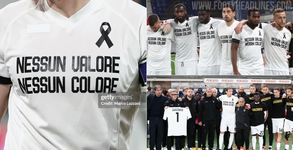 Lecce wear plain white jerseys branded 'No value, no colour' in Serie A protest