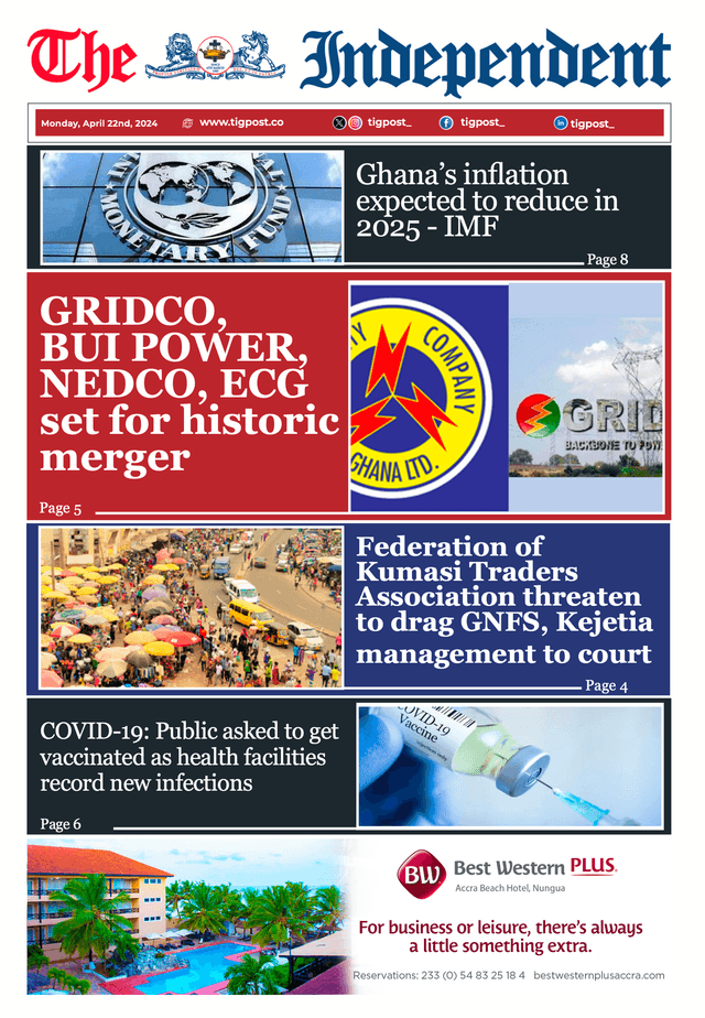 THE INDEPENDENT NEWSPAPER APRIL 22ND 2024