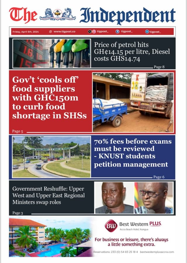 THE INDEPENDENT NEWSPAPER APRIL 5TH 2024
