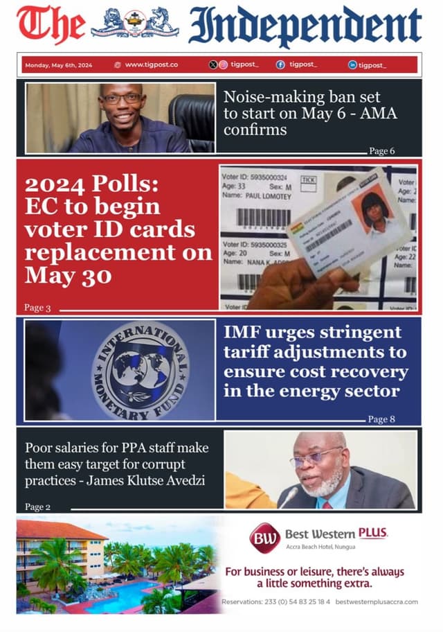 THE INDEPENDENT NEWSPAPER MAY 6TH 2024