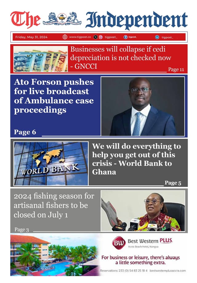 THE INDEPENDENT NEWSPAPER  31ST MAY 2024