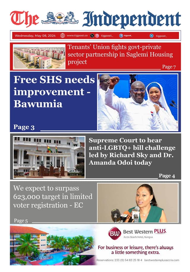 THE INDEPENDENT NEWSPAPER  8TH MAY 2024