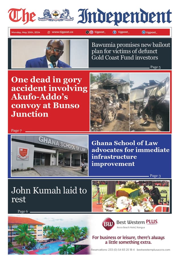 THE INDEPENDENT NEWSPAPER MAY 20TH 2024