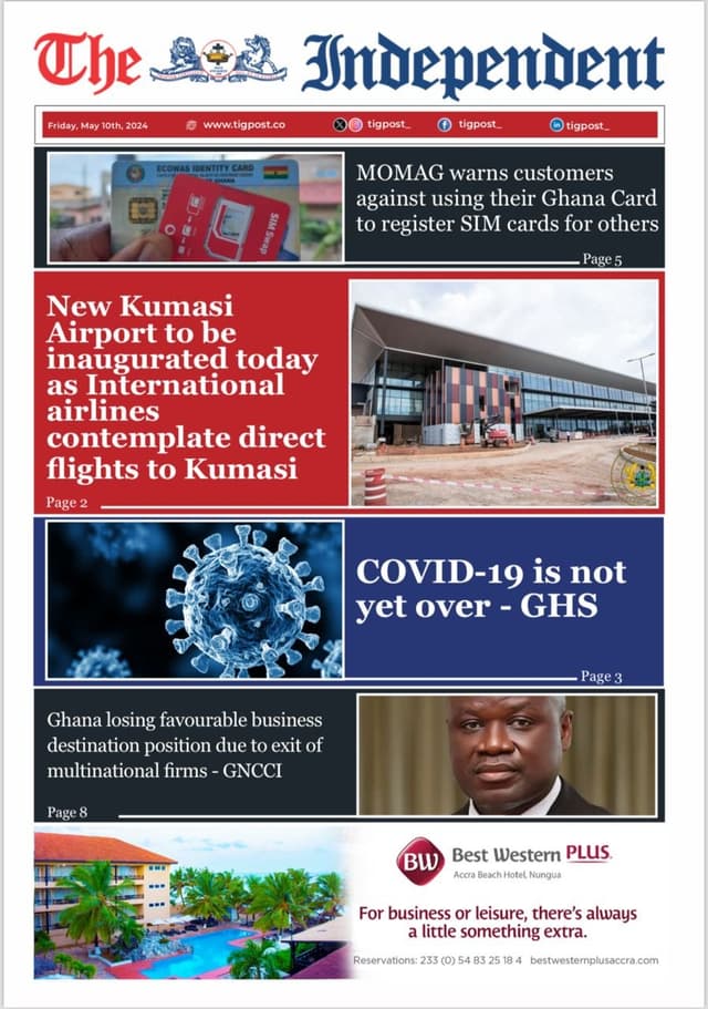 THE INDEPENDENT NEWSPAPER MAY 10TH 2024