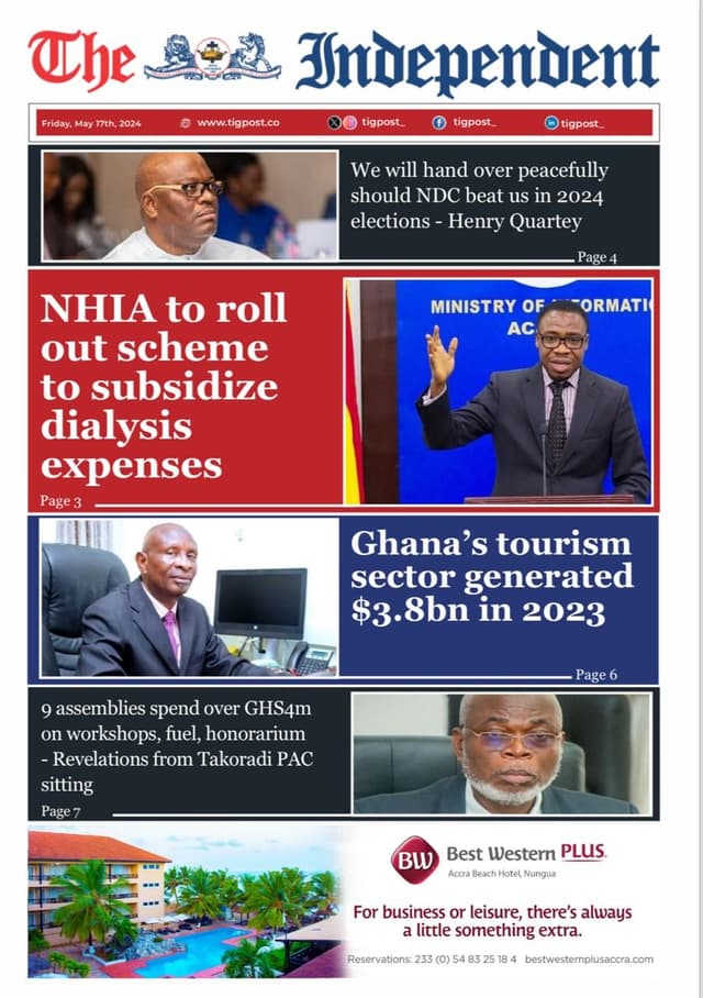 THE INDEPENDENT NEWSPAPER MAY 17TH 2024