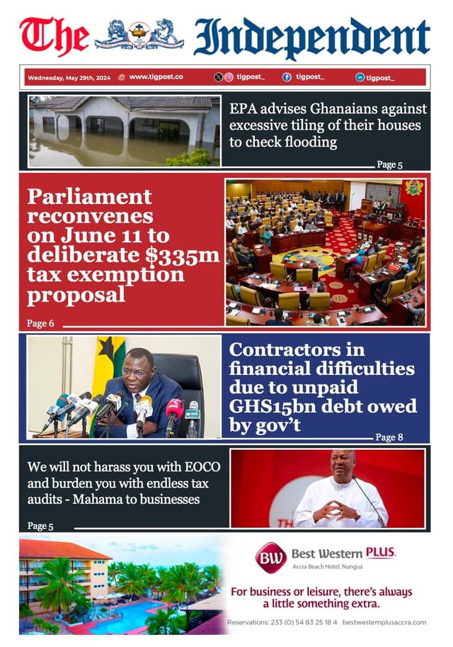 THE INDEPENDENT NEWSPAPER MAY 29TH 2024