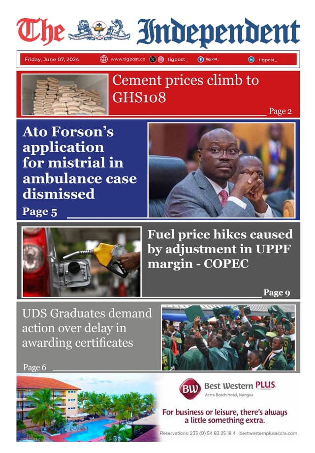 THE INDEPENDENT NEWSPAPER  7TH JUNE 2024