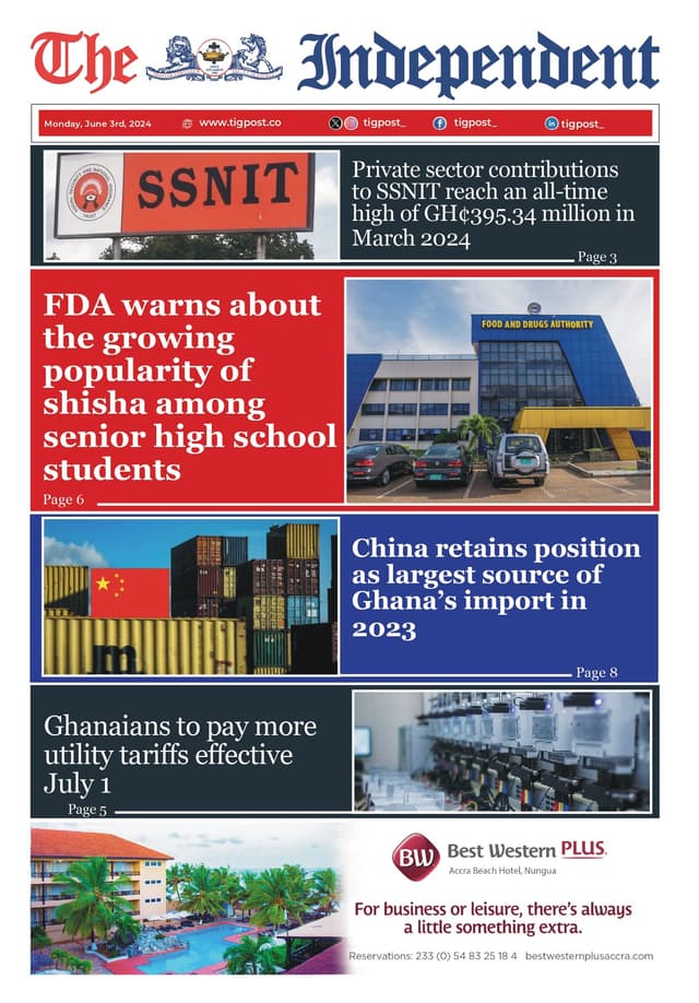 THE INDEPENDENT NEWSPAPER JUNE 3RD 2024