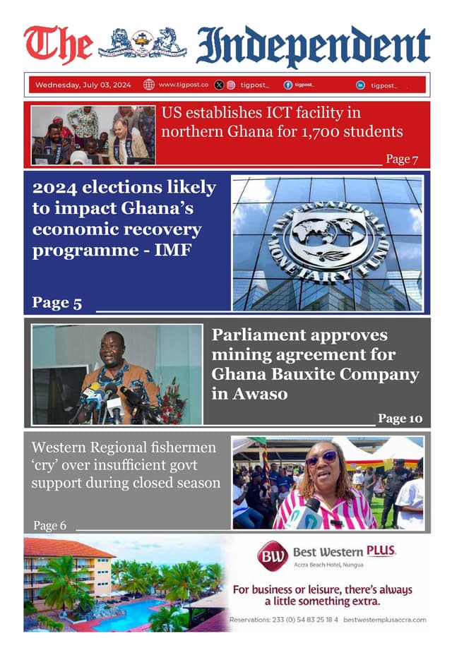 THE INDEPENDENT NEWSPAPER  3RD JULY 2024