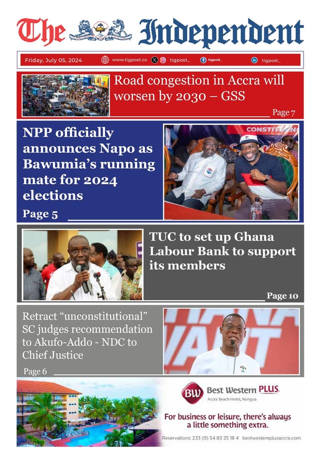 THE INDEPENDENT NEWSPAPER  5TH JULY 2024