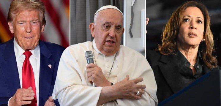 Think before you choose; go for the lesser evil - Pope Francis to Catholics on Trump, Kamala Harris