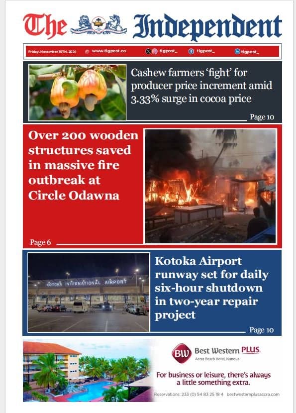 THE INDEPENDENT NEWSPAPER 15TH NOVEMBER 2024