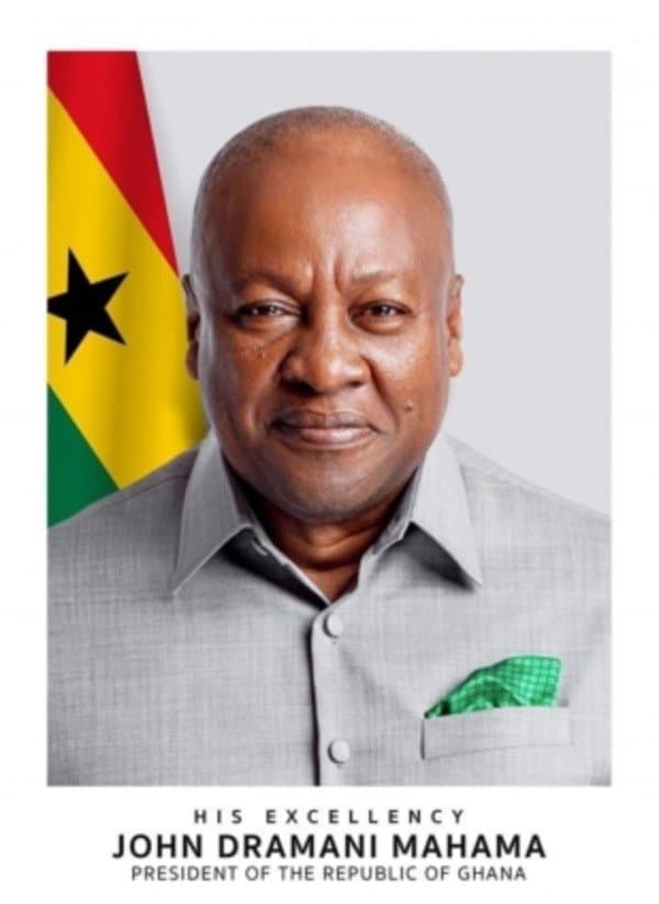 Photo: Mahama’s official portrait unveiled