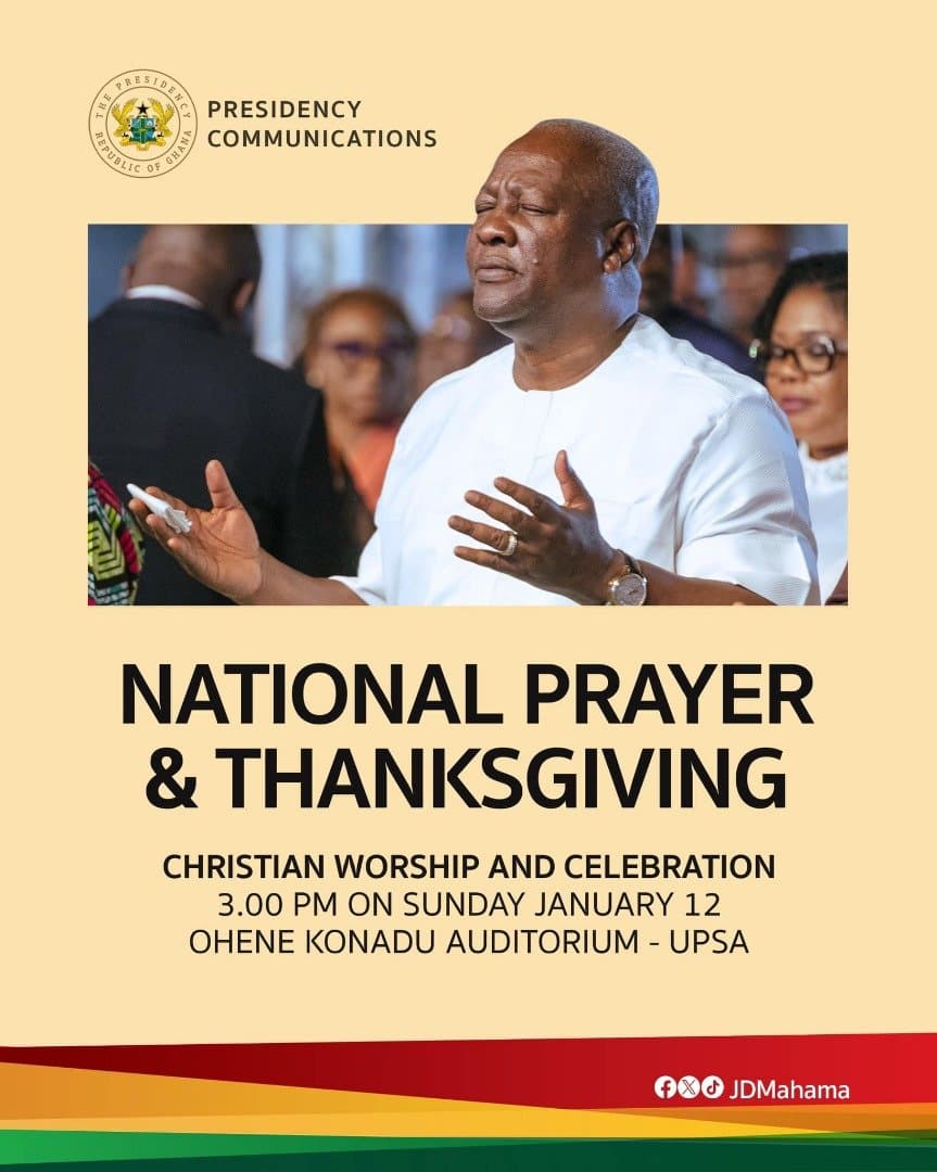 LIVESTREAMING: National Prayer and Thanksgiving Service for Mahama