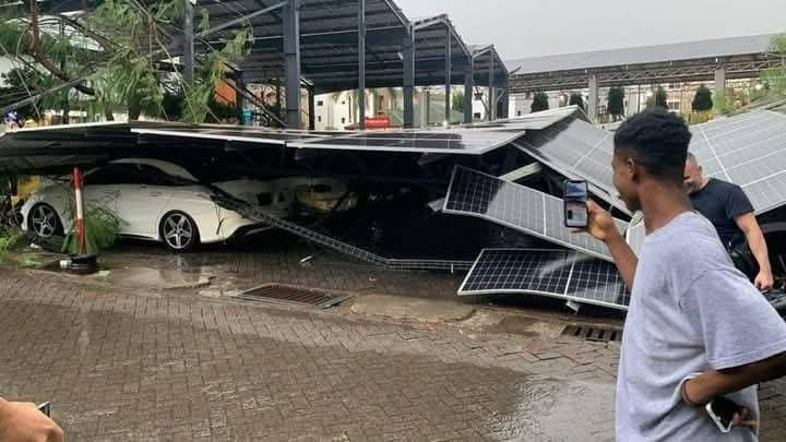 A&amp;C Mall promises to cover cost of damage following collapse of solar panels at carport